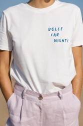 T-shirt z bawełny organicznej Dolce Far Niente Rozmiar XS