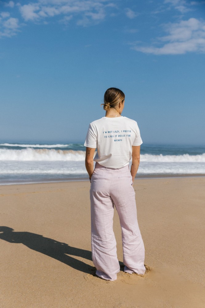 T-shirt z bawełny organicznej Dolce Far Niente Rozmiar XS