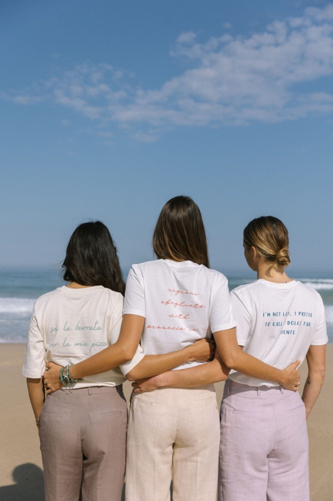 T-shirt z bawełny organicznej Dolce Far Niente Rozmiar XS