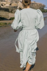 Sukienka kopertowa midi Pistacchio Rozmiar XS/S