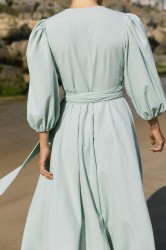 Sukienka kopertowa midi Pistacchio Rozmiar XS/S