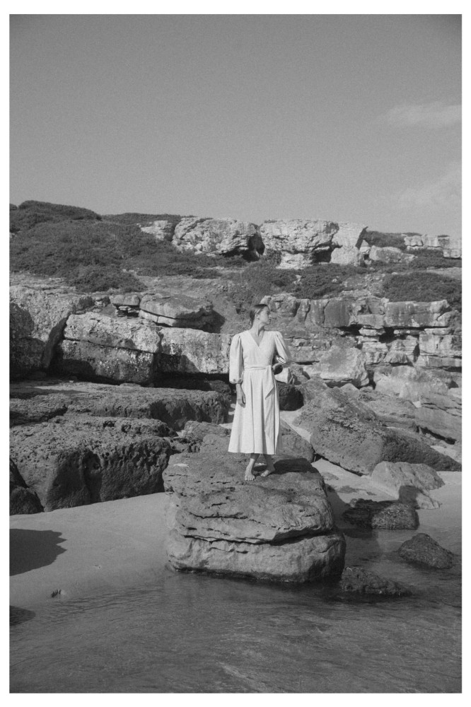 Sukienka kopertowa midi Pistacchio Rozmiar XS/S