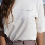 t-shirt z bawełny organicznej z napisem Ciao amore