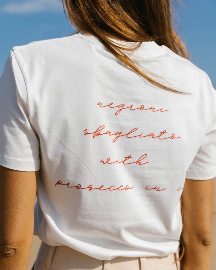 T-shirt z bawełny organicznej Negroni sbagliato