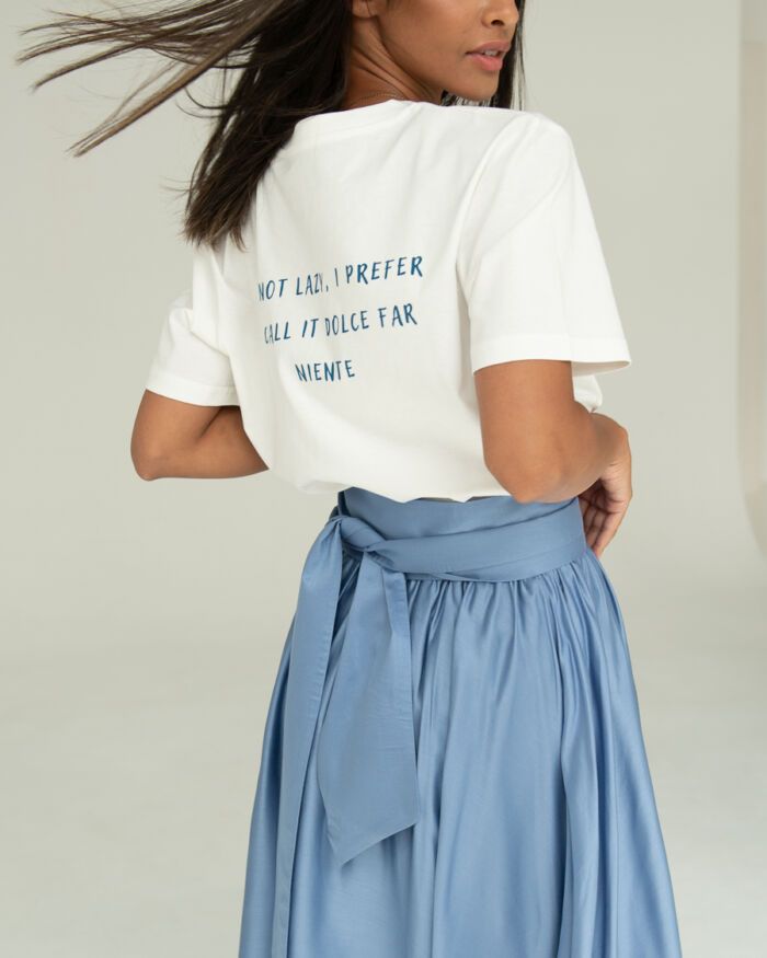 Zestaw: spódnica Nebbia azzurra i t-shirt Dolce far niente