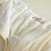 spodnie wełniane kremowe spodnie z wełny garniturowej 100%